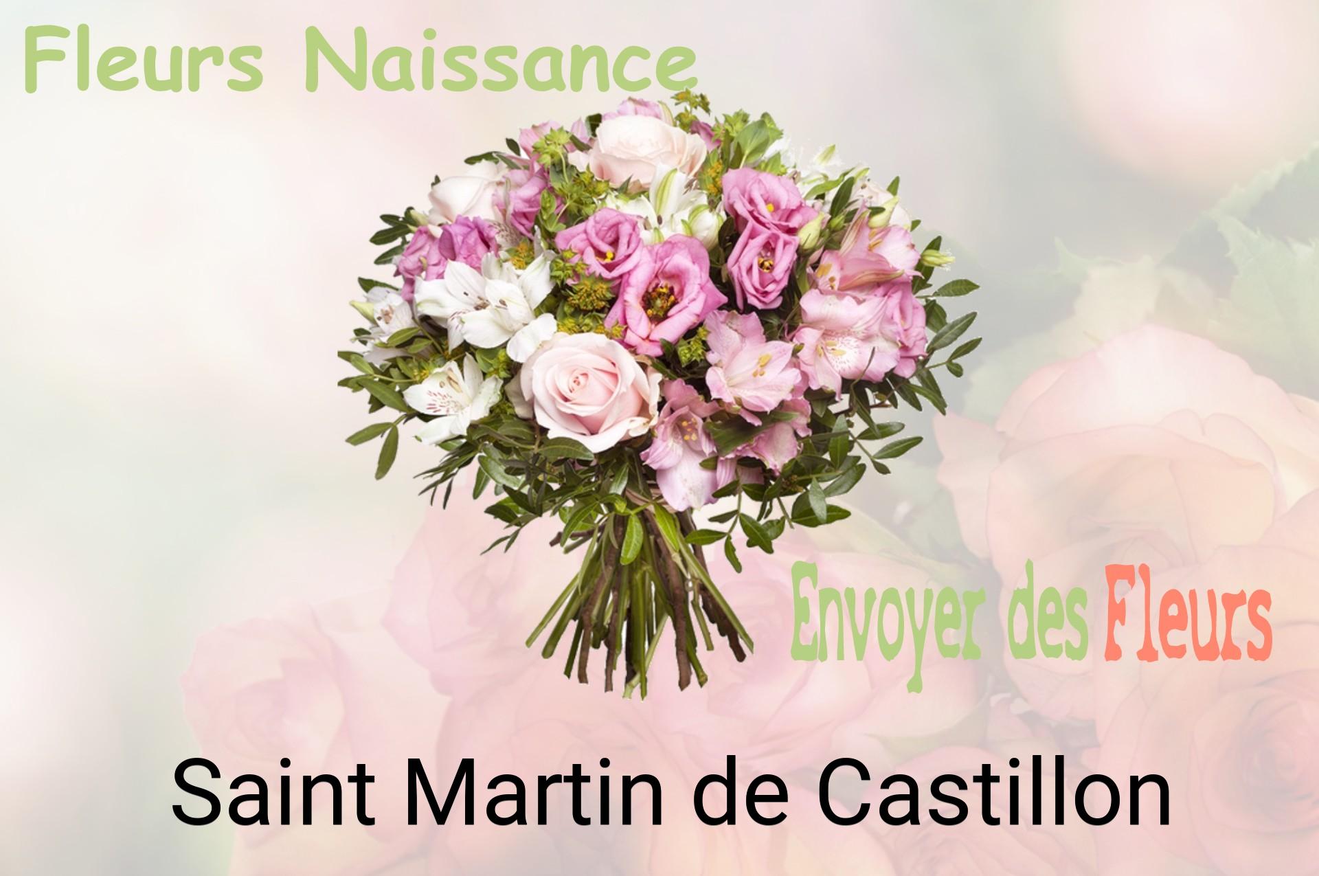 Bouquet de fleurs de naissance livré à Saint-Martin-de-Castillon