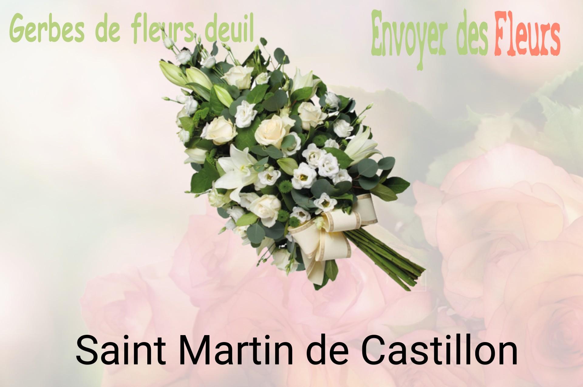 Gerbe de fleurs de deuil livrée à Saint-Martin-de-Castillon